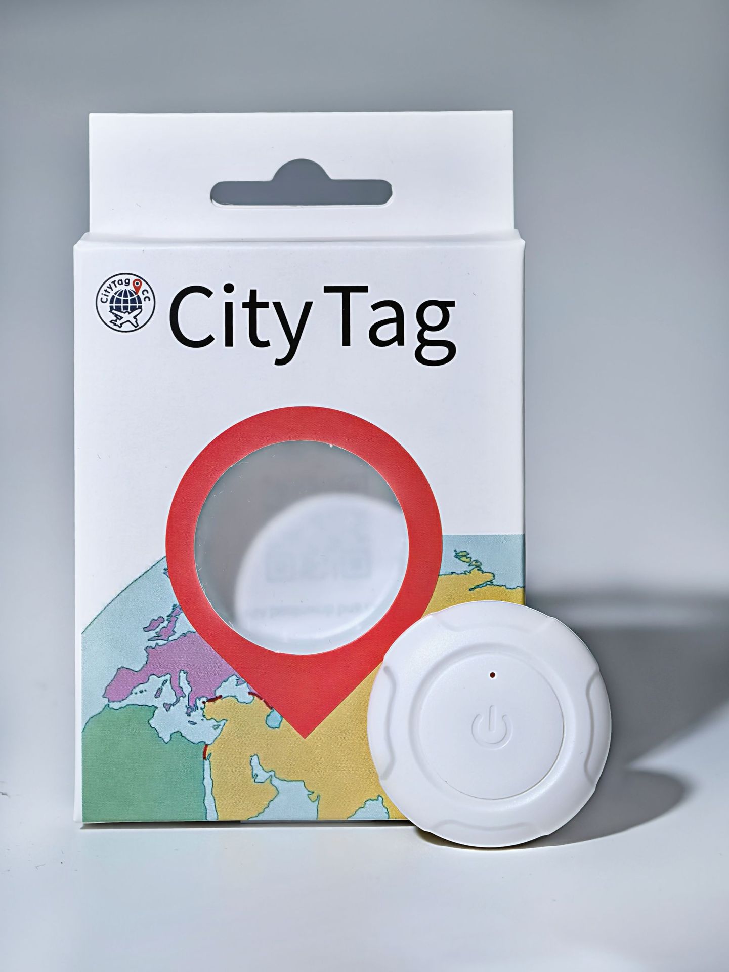 White magnetic upgraded version [strong magnetic adsorption] + global positioning, no card insertion, no charging