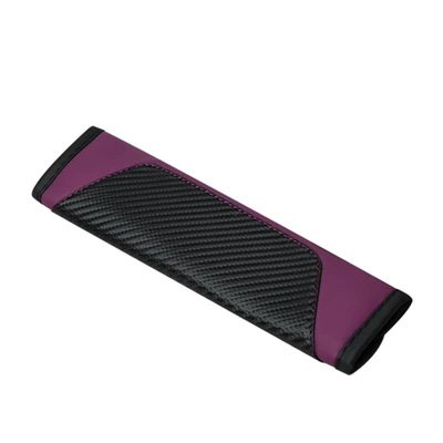 Seat belt shoulder pad Leather Car Seatbelt Covers - txh-purple