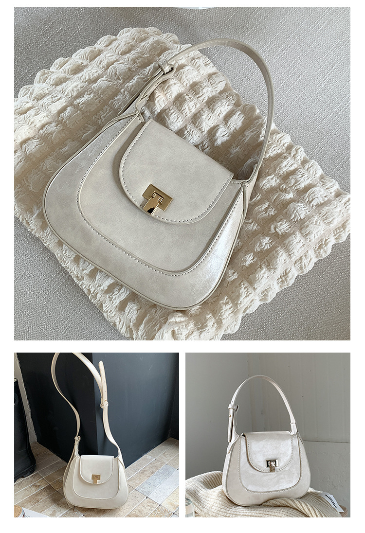 Version coréenne de la coque portable Meilad pour filles, housse à rabat avec boucle de niche, sac à bandoulière léger, sac à bandoulière en PU_voghion.com