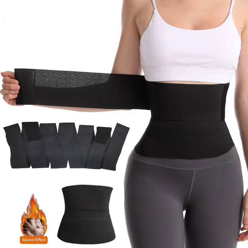 New cross-border adjustable wrappable trimmer body abdominal belt waist trainer long restraint belt belt