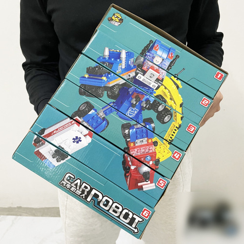 Wholesale compatible Lego building blocks 8-in-1 deforming robot assembly small particle building blocks children's educational toys gifts