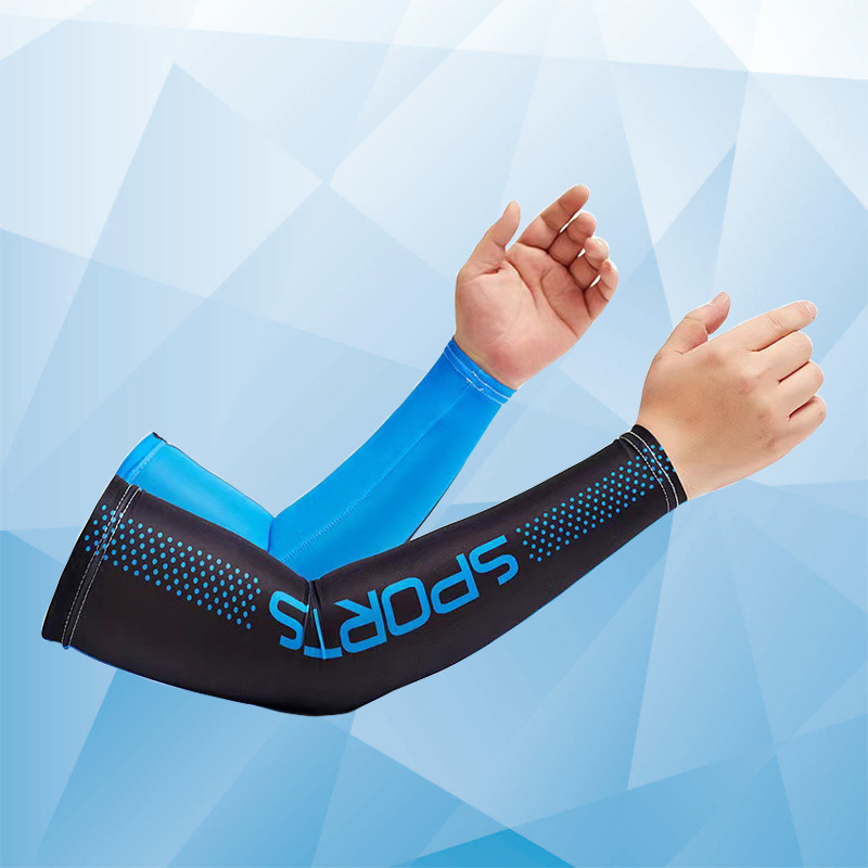 Protección solar manga de hielo para hombres y mujeres manga fresca verano multicolor conducción de seda de hielo manga de protección del brazo máscara de protección uv