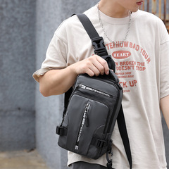 Cross-border 2023 Spring and Autumn New Men's Multifunctional Chest Bag Fashion Simple Leisure Shoulder Bag Crossbody Bag Waterproof Small Backpack