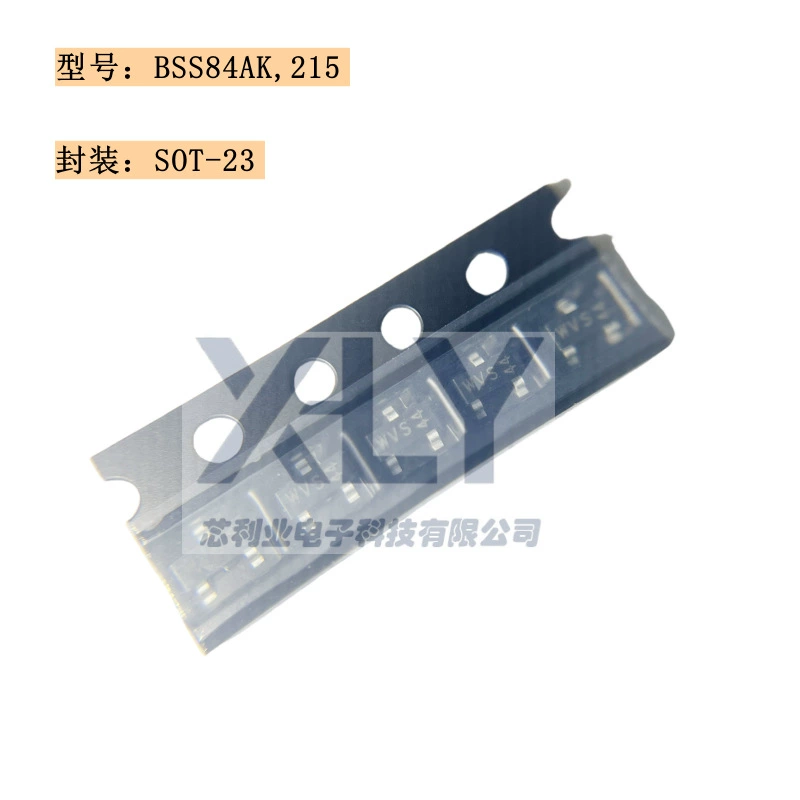 BSS84AK, упаковка 215 SOT-23 шелкография WVS 50 В 180 мА P-канальный МОП-полевой транзистор