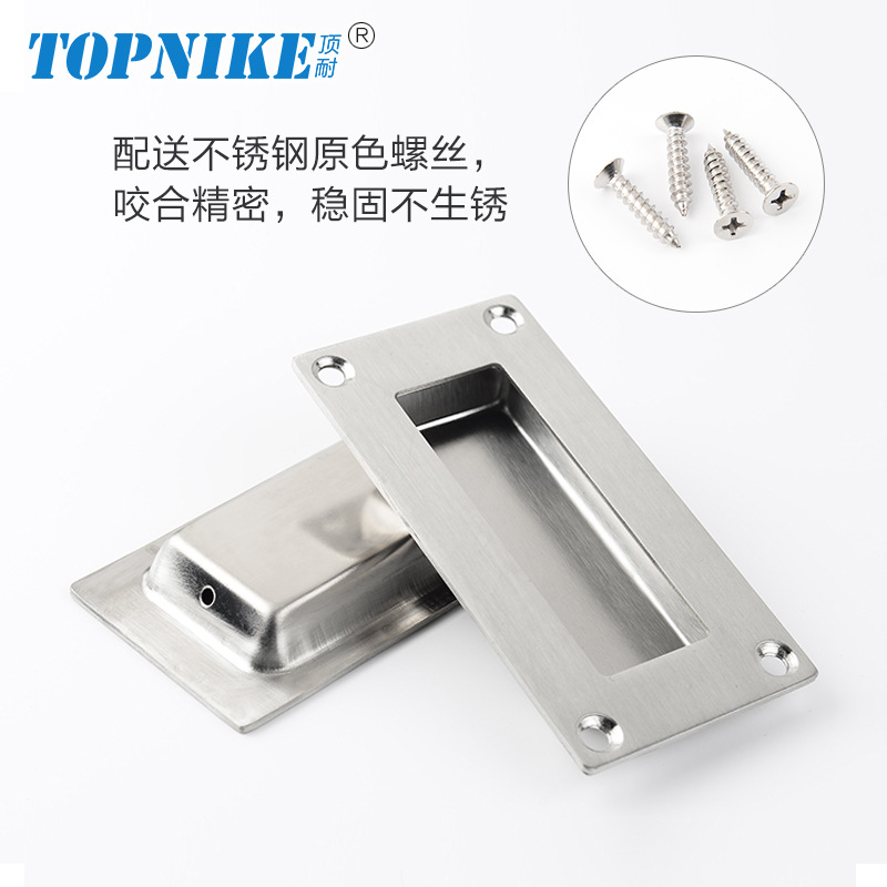 304 de acero inoxidable mango oculto puerta corredera invisible armario cajón mango oculto incrustado oculto ranurado