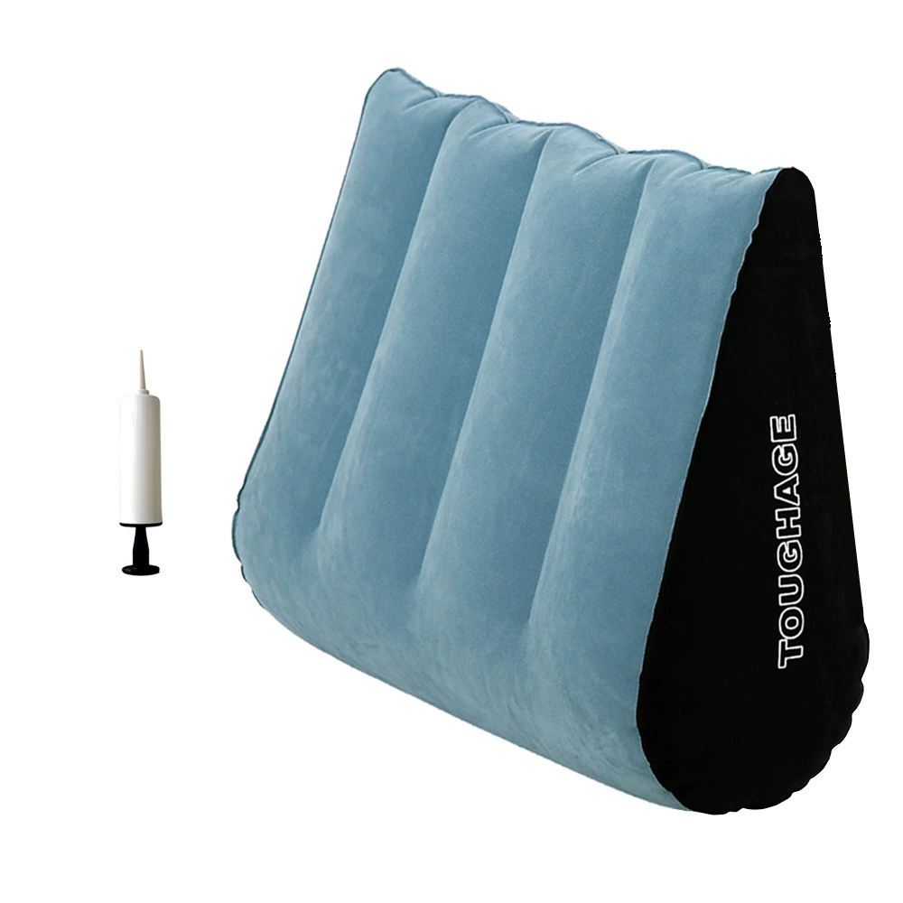 Inflatable magic triangle pillow, green, multiple variants (no pillow / foot/hand/electric pump)