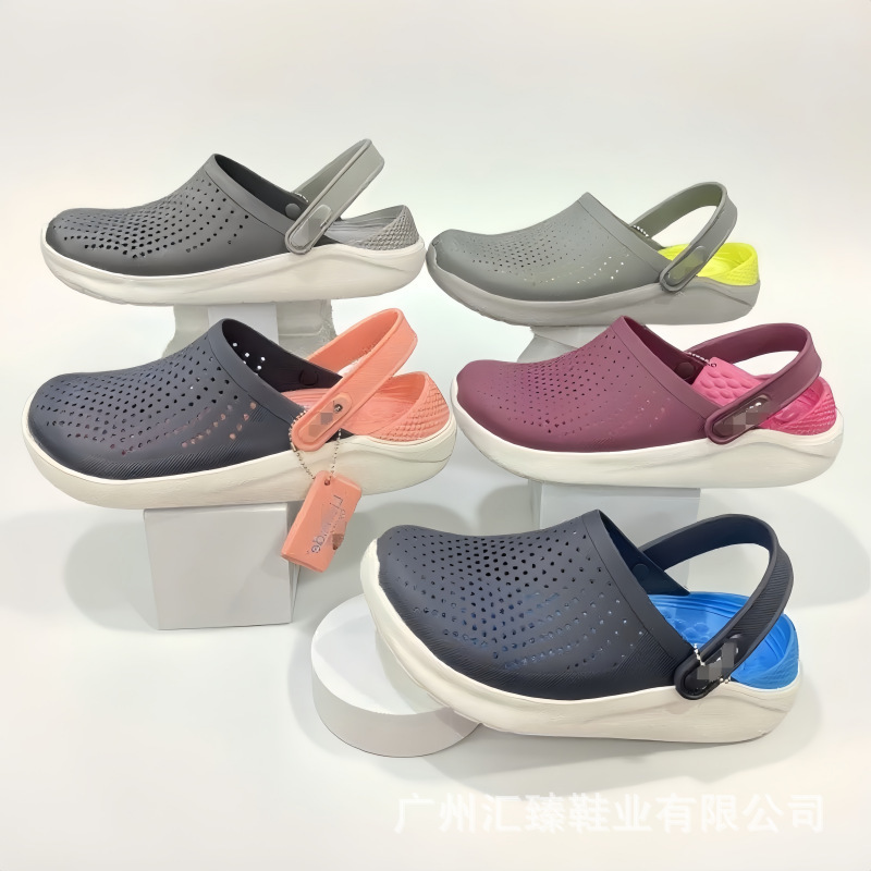 2025 Spring New Literide Generation Croc Hole Shoes Flat Sandals Men's and Women's Couple Beach Shoes 2025 Spring New Literide Generation Croc Hole Shoes Flat Sandals Men's and Women's Couple Beach Shoes