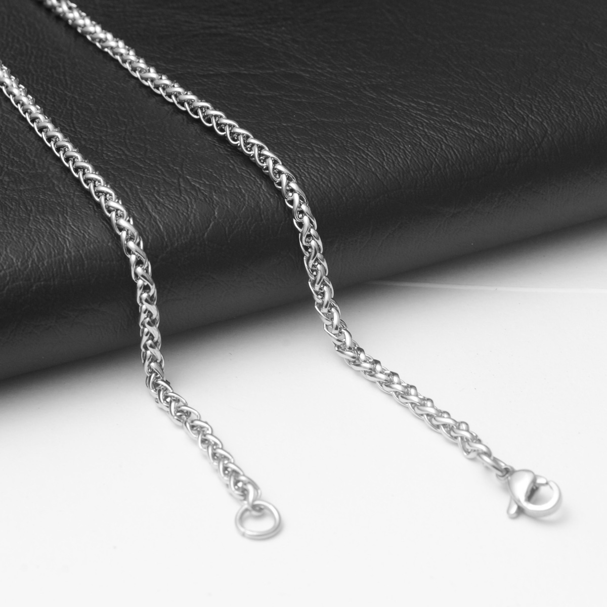 Collier cubain en acier inoxydable pour homme, chaîne épaisse en argent sterling, style hip-hop, os de dragon_voghion.com