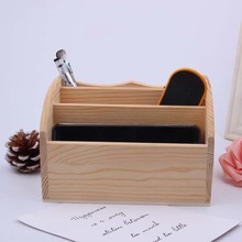 厂家现货多功能办公笔筒木质实木名片盒办公桌面储物盒原木简约款