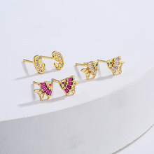�Ĺ� �羳��Ʒ ͭ���18K��΢���ʯ�������Ͷ���ŮС���������