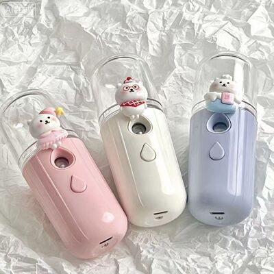 Милый увлажняющий летний спрей для школьников и студентов, электрический электрораспылитель для лица, с медвежатами