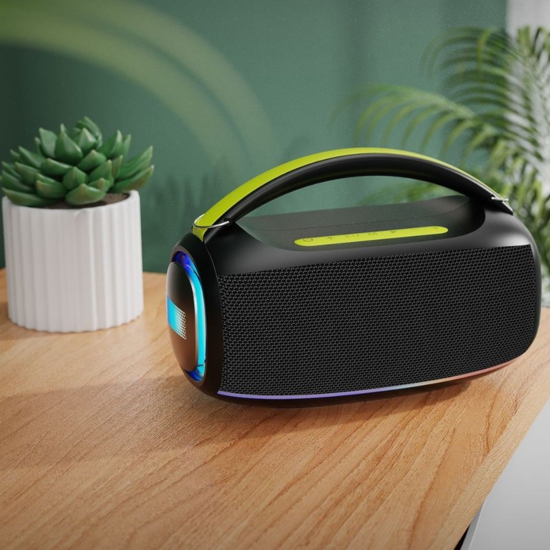 新しいプライベートモデル 20 ワットハイパワー Bluetooth スピーカーポータブル屋外ポータブル RGB カラーライト屋外サブウーファーオーディオ|undefined