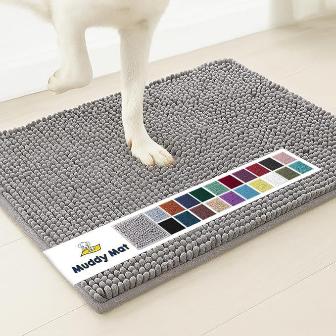 Indoor Super Absorbent Door Mat, Microfiber Quick-Dry Chenille Entrance Carpet, Non-Slip Front Door Mat Indoor Super Absorbent Door Mat, Microfiber Quick-Dry Chenille Entrance Carpet, Non-Slip Front Door Mat