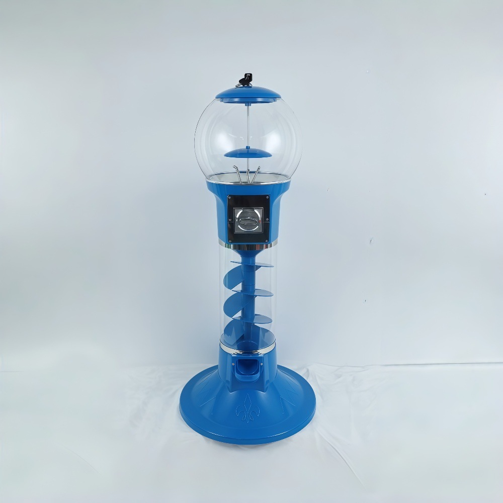 Máquina Expendedora de Cápsulas de Pie de PVC Operada por Monedas con Diseño Espiral