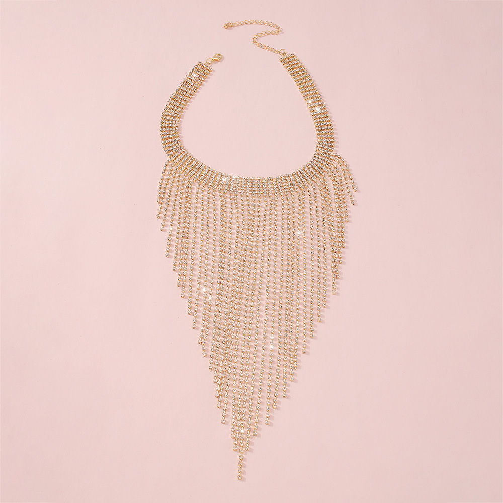 1 Piece Fashion Geometric Alloy Plating Artificial Rhinestones Womenu0027S Necklace