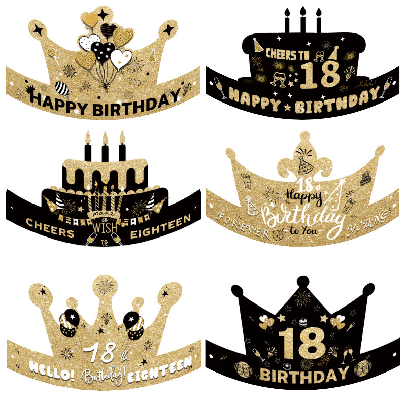 2024 transfronteriza nueva decoración de cumpleaños accesorios de la foto gafas de papel sombrero traje de fiesta suministros