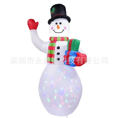 goods in stock Christmas Air mold LED luminescence inflation Snowman originality inflation Air mold festival ornament Model Air mold