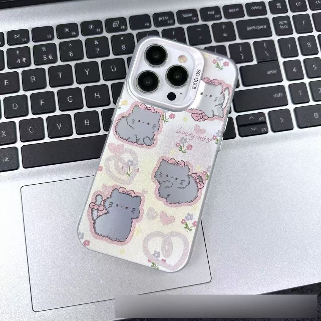 Nuevo gatito para iphone16 funda para teléfono móvil Apple 15promax/14 anti-caída 13pro12 lindo 11xr