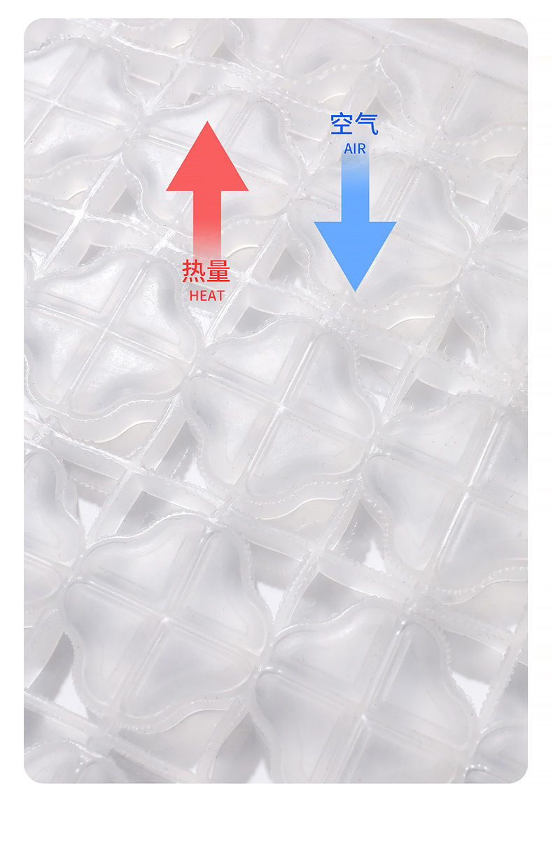 Business-Style Gel Lumbar Support Seat Cushion, Car Accessories, Office Backrest Cushion, Suitable for All Seasons, Steel Wire Lumbar Support