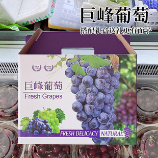 New Grape Packaging Box Gift Box 5/ 5kg Wholesale Kyoho Grape Fruit Packaging Box Empty Box Universal Ready Stock