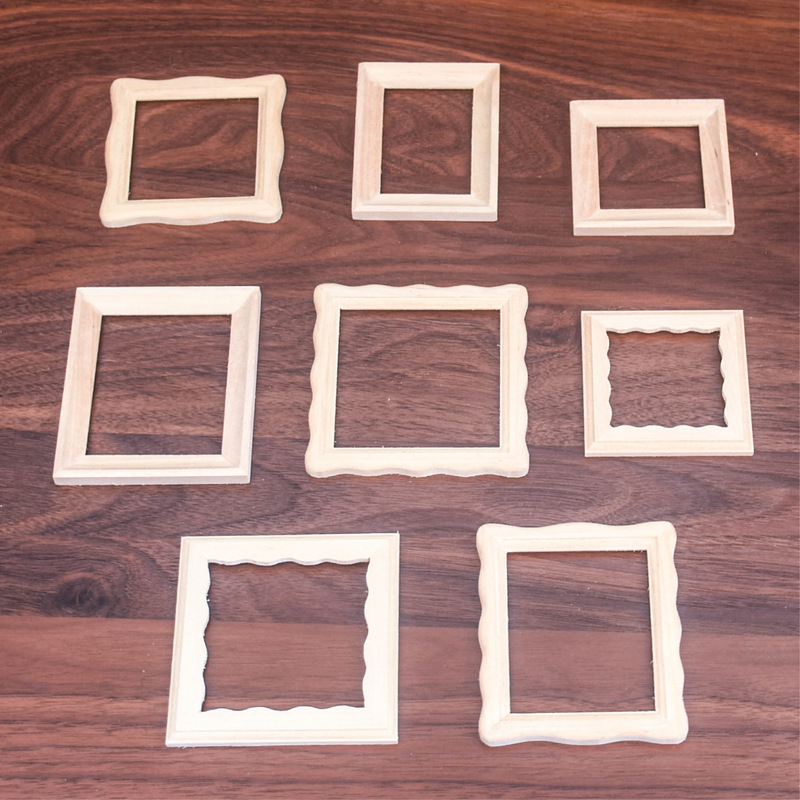 1:12 doll house mini furniture miniature photo wall photo frame model handmade solid wood photo frame wooden 1:12 doll house mini furniture miniature photo wall photo frame model handmade solid wood photo frame wooden