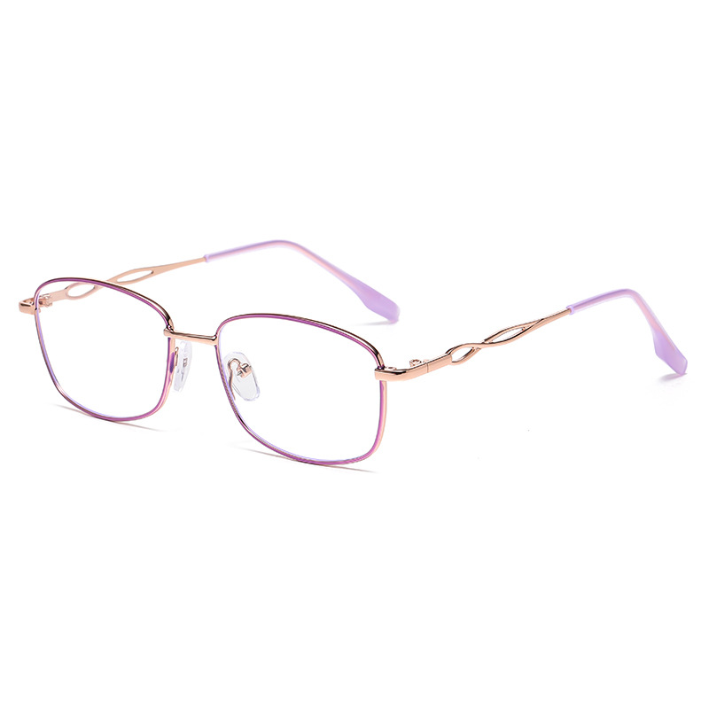 Exquisitas gafas de lectura anti-luz azul de moda, modelo de marco pequeño de metal, espejo para ancianos, estilo coreano, gafas portátiles de lectura de alta definición