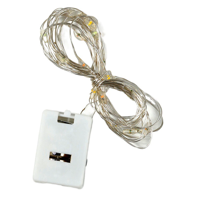 Amazon трансграничные горячие продажи usb медные гирлянды рождественские светодиодные декоративные светильники медная проволока звезды гирлянды маленькая белая коробка