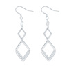 Earrings, accessory, 925 sample silver, simple and elegant design