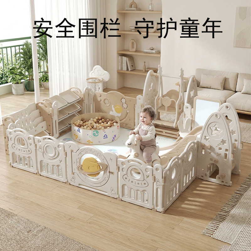 Alfombra de juego para bebés y niños, para uso en interiores, con valla protectora para el salón, área de juego para gatear, todo en uno.
