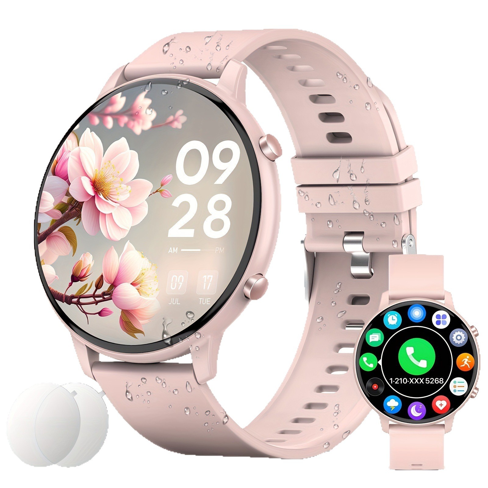 Reloj inteligente deportivo y para exteriores G28 de Amazon, popular en el mercado internacional, con podómetro, monitorización del sueño, llamadas por Bluetooth y compatibilidad con iOS.