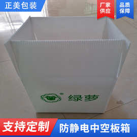 阿里实地认证工厂直销 防静电中空板箱 纸箱形式塑料万通板箱