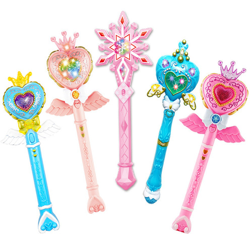 Children's Magic Wand Little Princess Fairy Wand Sparkling Stick Light Music Girl Toy Gift Night Market Wholesale Dropshipping