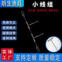 淡水海釣りt型小麻花線組淡水路亜多子線y型釣り組小天秤ステント淡水線組