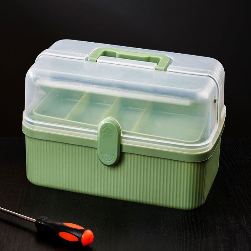 Caja de herramientas de hardware doméstico caja de almacenamiento caja de tornillo de maleta caja de herramientas pequeña caja de almacenamiento broca caja eléctrica