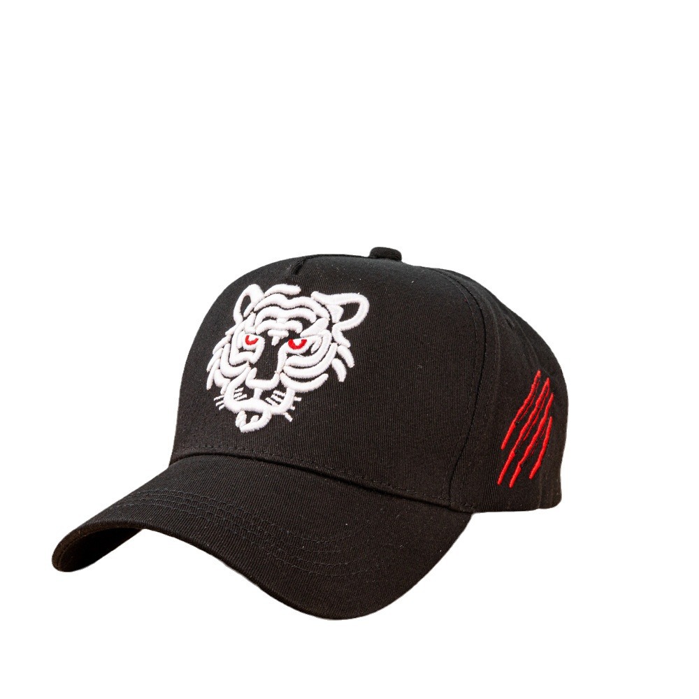 Nieuwe tijgerkop hoed casual veelzijdige honkbal mannen en vrouwen, geborduurde pure katoenen golfpet voor koppels_voghion.com