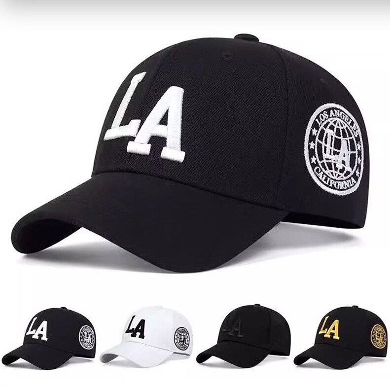 Baseball Cap Korean Version La Embroidered Sun Visor Unisex Sun Protection Casual Hip-Hop Cap Cross-Border Jit Dropshipping