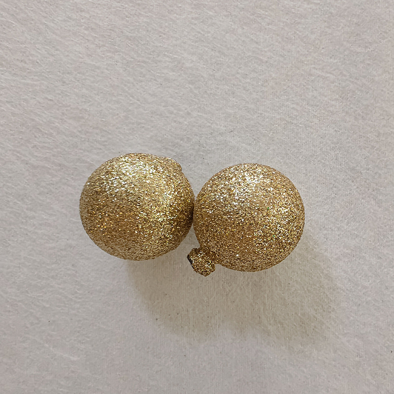 3CM 크리스마스 볼-골드 글리터