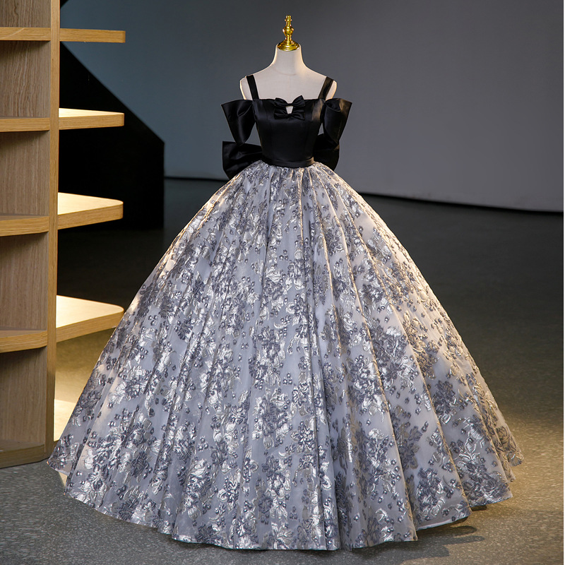 2026 New French-Style Elegant Vocal Performance Stage Solo Tutu Skirt Performance Dress for Women