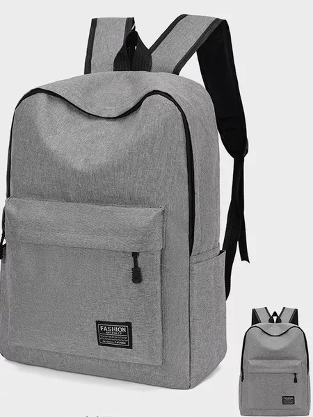 New double-back student backpack, large-capacity casual laptop backpack, customizable with logo, high-end Oxford cloth double-shoulder backpack for men