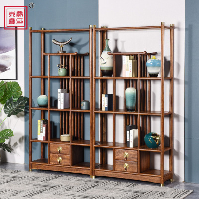 New Chinese style Rosewood furniture Hedgehog Rosewood Shelf Rosewood a living room Partition cabinet solid wood Treasure House Display rack