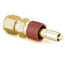 世伟洛克 B-QC6-D-600黄铜仪表快速接头管茎0.5Cv3/8 in.卡套接头