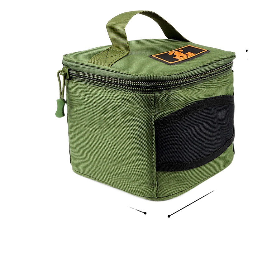 W.P.E BOLSA DE PESCA 1 bolso carpa rueda de pesca 18*20*15cm bolsa de rueda de pesca a prueba de salpicaduras accesorios de pesca de agua