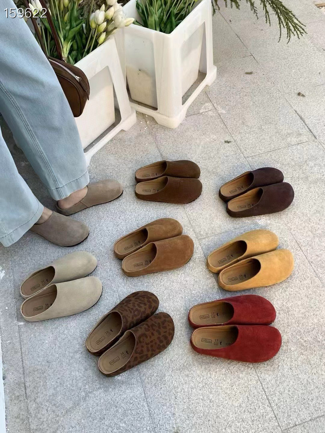 Dép quai hậu kín mũi Birkenstock thời trang 2025 cho bà bầu — yến mạch mơ, cà phê, con lạc đà, màu vàng chi tiết 3