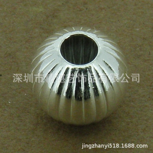 10mm双孔圆直纹珠