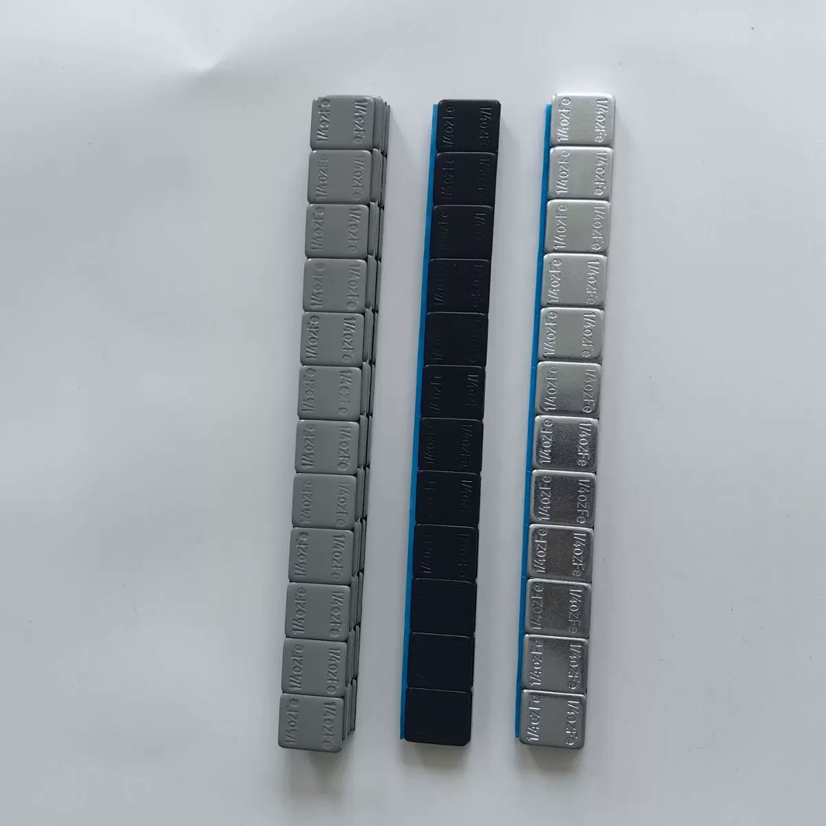 0.25OZ粘贴平衡块黑色喷涂，汽车轮胎平衡块轮毂配重块粘块，北美