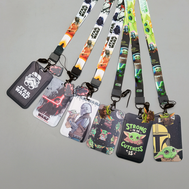 Planet Baby Cartoon Mobile Phone Lanyard Work Card Student Access Control Slide Cover Push Double-Sided Hard Card Holder Star Wars Planet Baby Cartoon Mobile Phone Lanyard Work Card Student Access Control Slide Cover Push Double-Sided Hard Card Holder Star Wars
