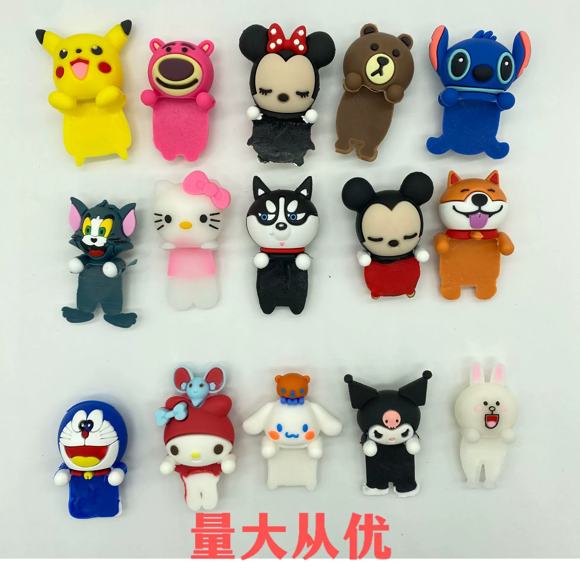 Мягкая резиновая фигурка Микки Мауса из ПВХ для декора приборной панели электромобиля, трендовый милый аксессуар для автомобиля