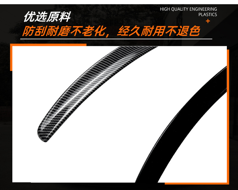 Suitable for Skoda Superb B8 2015-2022 small rear spoiler, fixed wind wing, spoiler, cross-border modification