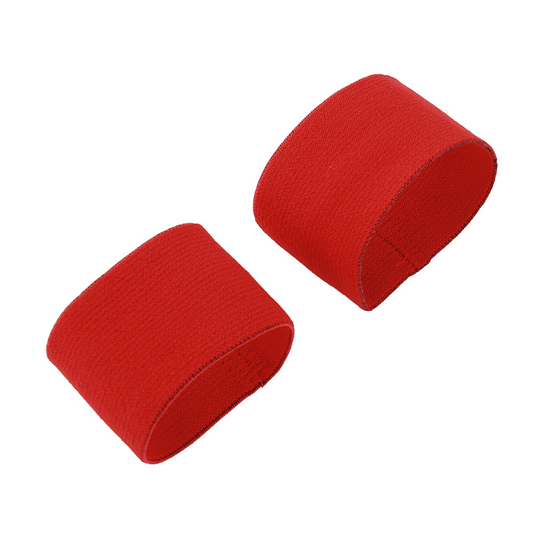 A pair of pure red wristbands