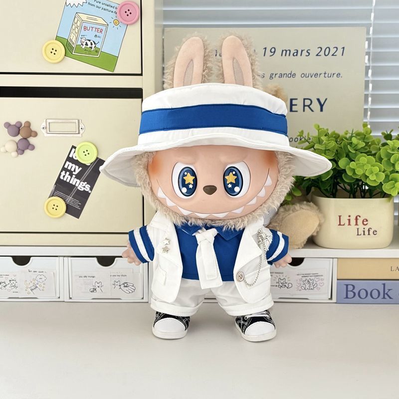在庫あり LABUBU チェスキング 37cm ビニール人形服 LABUBU ぬいぐるみ トレンド おもちゃ 人形服 限定 人形服|undefined